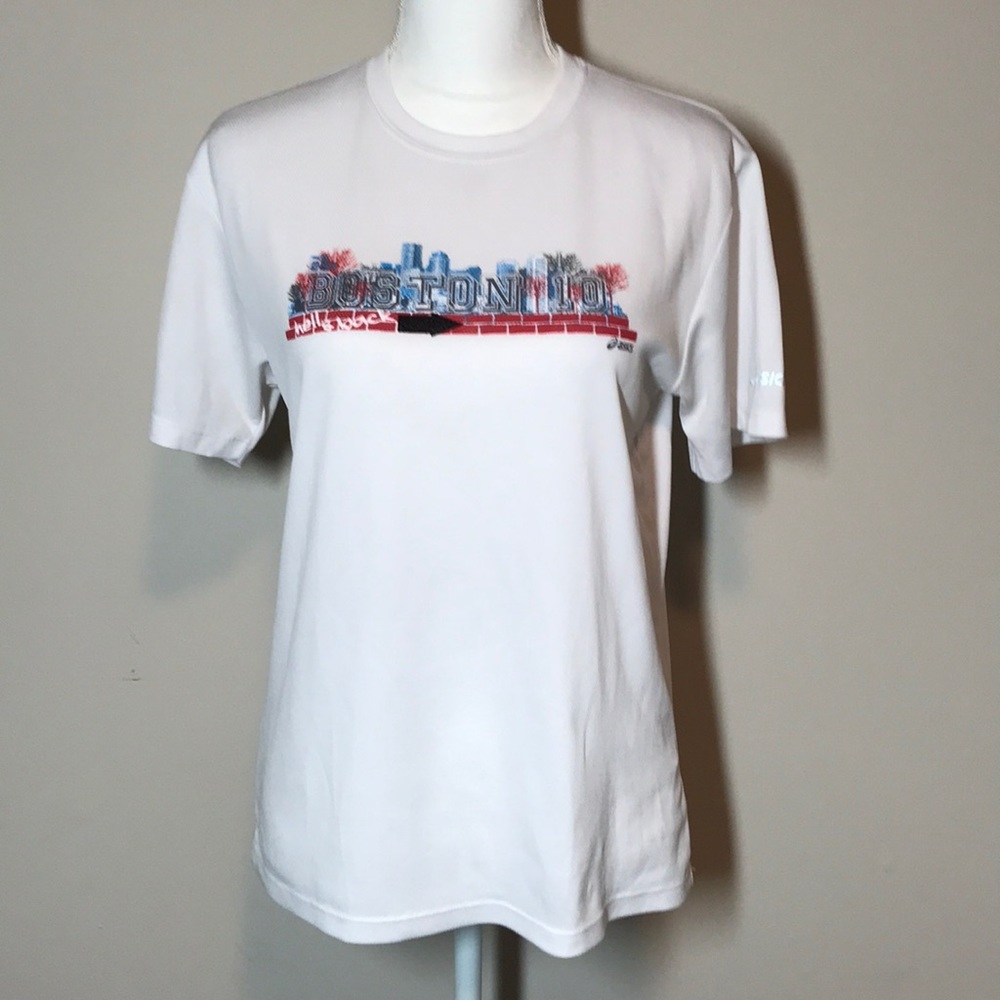 White, Boston, ASICS Shirt